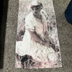 Taylor Swift Cream Towel with Black Script